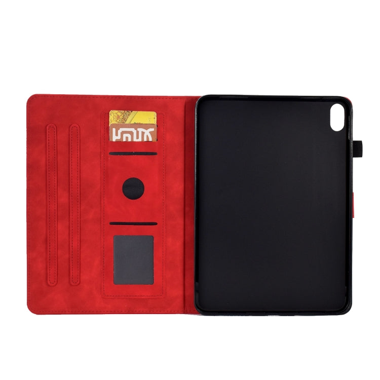 For Lenovo Tab P11 Peony Butterfly Embossed Leather Smart Tablet Case(Red) - Lenovo by PMC TechLife | Online Shopping South Africa | PMC TechLife | Buy Now Pay Later Mobicred