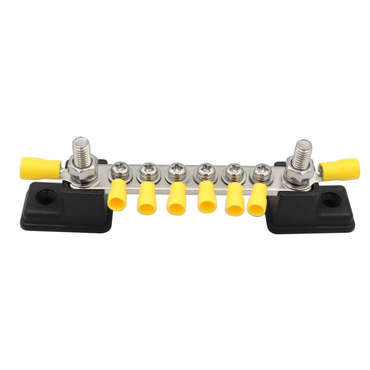 CP-3050 150A 12-48V RV Yacht 6-way Busbar with 8pcs Terminals(Black) - Booster Cable & Clip by PMC TechLife | Online Shopping South Africa | PMC TechLife | Buy Now Pay Later Mobicred