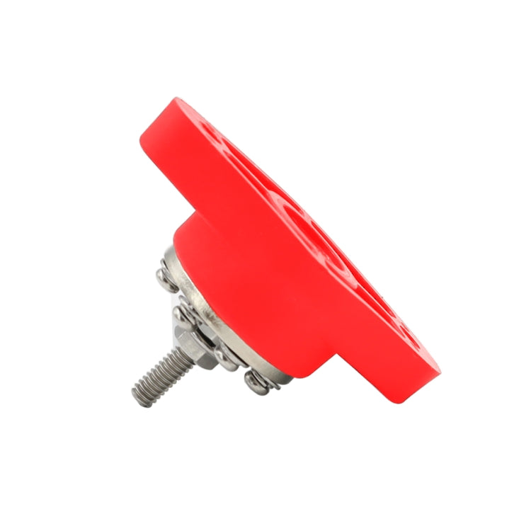 1/4 inch M6 RV Yacht 8-way Terminal Stud with 2 M5x20 Screws(Red) - Booster Cable & Clip by PMC TechLife | Online Shopping South Africa | PMC TechLife | Buy Now Pay Later Mobicred