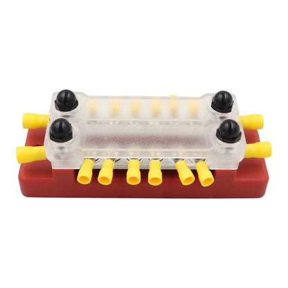 CP-3114 1 Pair 150A 12-48V RV Yacht Double-row 6-way Busbar with 32pcs Terminals - Booster Cable & Clip by PMC Jewellery | Online Shopping South Africa | PMC Jewellery | Buy Now Pay Later Mobicred