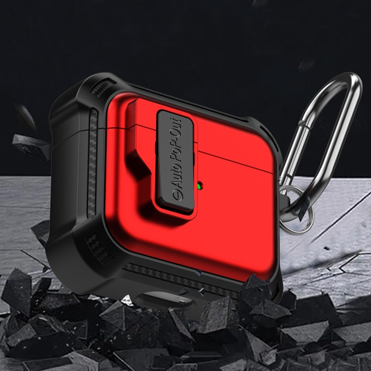 For AirPods 3 Signal Flag Wireless Earphones Case with Security Lock(Black) - For AirPods 3 by PMC Jewellery | Online Shopping South Africa | PMC Jewellery | Buy Now Pay Later Mobicred