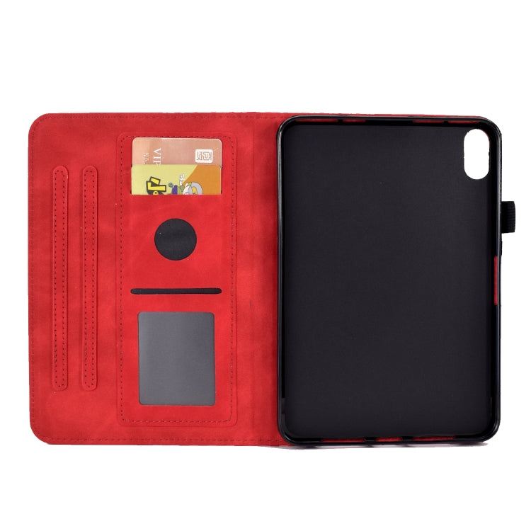For Lenovo Tab P11 / J606F Rhombus Embossed Leather Smart Tablet Case(Red) - Lenovo by PMC TechLife | Online Shopping South Africa | PMC TechLife | Buy Now Pay Later Mobicred