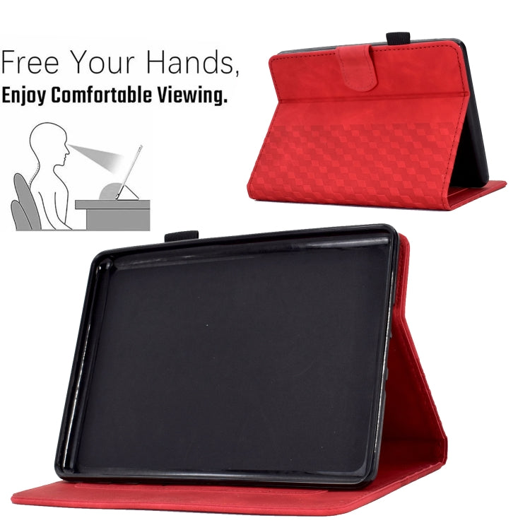 For Amazon Kindle Lite 2022 Rhombus Embossed Leather Tablet Case(Red) - Amazon by PMC TechLife | Online Shopping South Africa | PMC TechLife | Buy Now Pay Later Mobicred