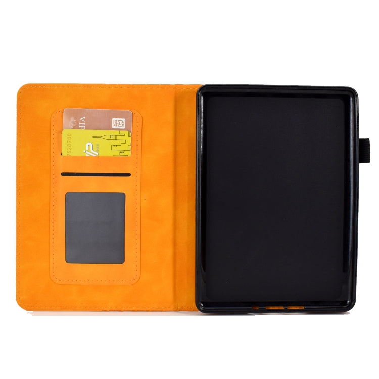 For Amazon Kindle Lite 2022 Rhombus Embossed Leather Tablet Case(Khaki) - Amazon by PMC TechLife | Online Shopping South Africa | PMC TechLife | Buy Now Pay Later Mobicred