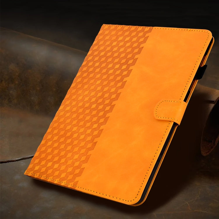 For Amazon Kindle Lite 2022 Rhombus Embossed Leather Tablet Case(Khaki) - Amazon by PMC TechLife | Online Shopping South Africa | PMC TechLife | Buy Now Pay Later Mobicred
