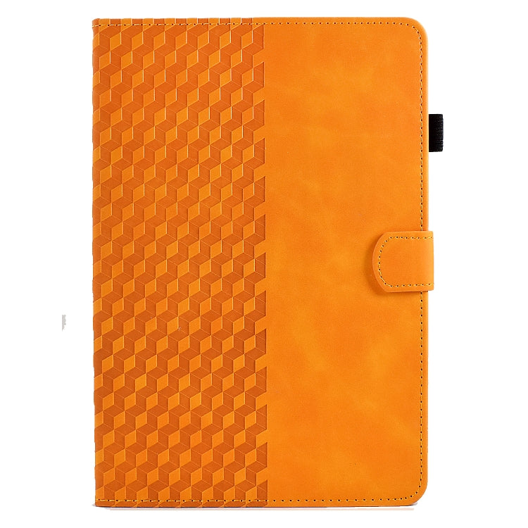 For Amazon Kindle Fire 7 2019 / 2017 / 2015 Rhombus Embossed Leather Tablet Case(Khaki) - Amazon by PMC TechLife | Online Shopping South Africa | PMC TechLife | Buy Now Pay Later Mobicred