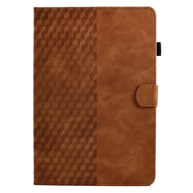 For 7.0 inch Universal Tablet Rhombus Embossed Leather Case(Brown) - 7 inch by PMC TechLife | Online Shopping South Africa | PMC TechLife | Buy Now Pay Later Mobicred