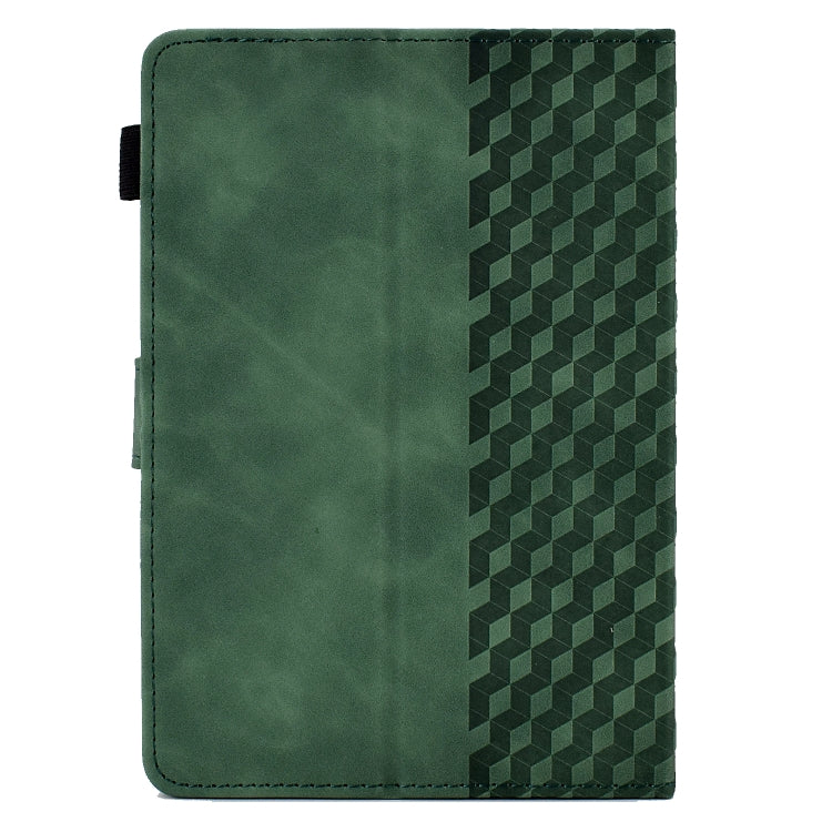 For 8.0 inch Universal Tablet Rhombus Embossed Leather Case(Green) - 8 inch by PMC TechLife | Online Shopping South Africa | PMC TechLife | Buy Now Pay Later Mobicred