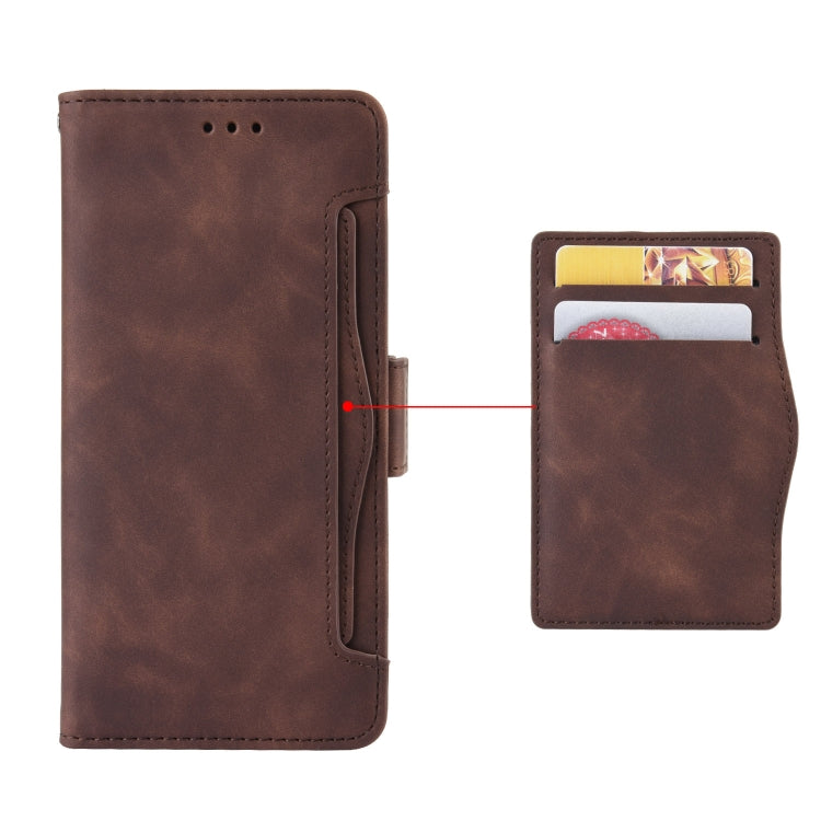 For Blackview A52 Skin Feel Calf Texture Card Slots Leather Phone Case(Brown) - More Brand by PMC Jewellery | Online Shopping South Africa | PMC Jewellery | Buy Now Pay Later Mobicred