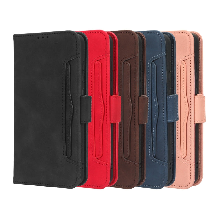 For Blackview A52 Skin Feel Calf Texture Card Slots Leather Phone Case(Pink) - More Brand by PMC TechLife | Online Shopping South Africa | PMC TechLife