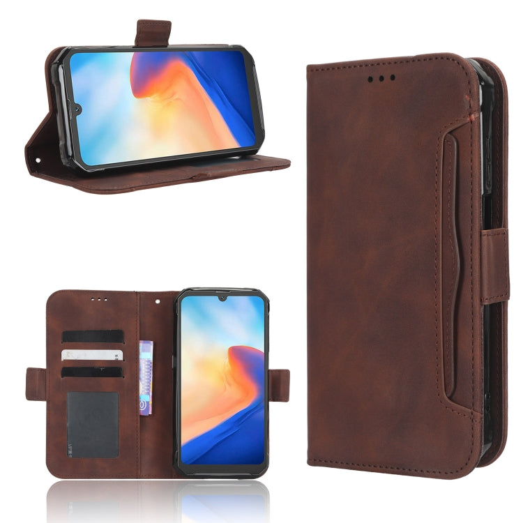 For Blackview BV7200 Skin Feel Calf Texture Card Slots Leather Phone Case(Brown) - More Brand by PMC TechLife | Online Shopping South Africa | PMC TechLife | Buy Now Pay Later Mobicred