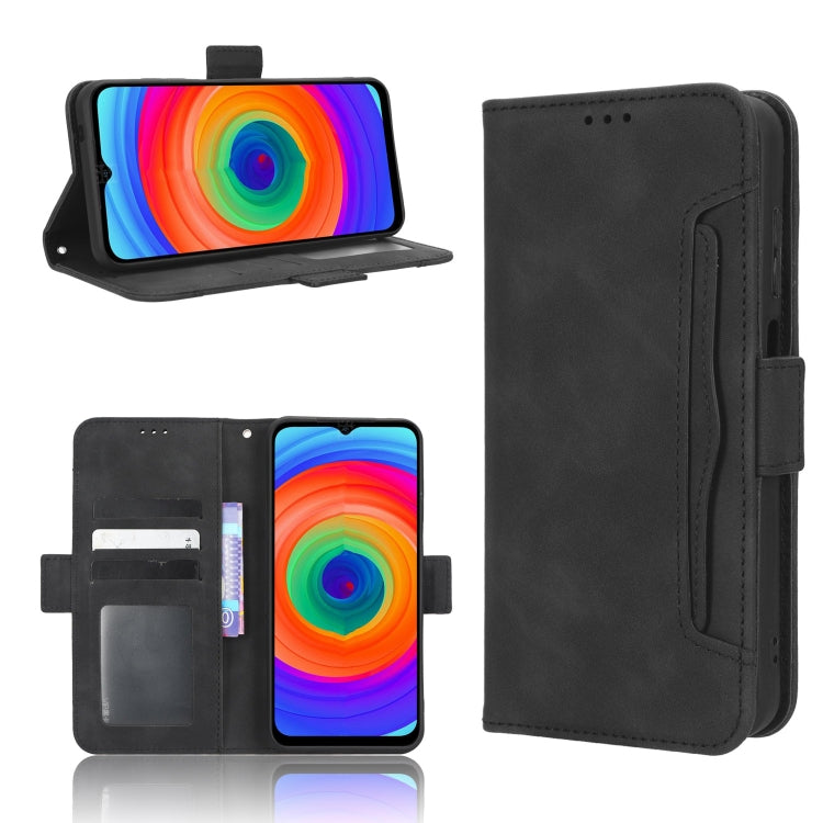 For Ulefone Note 14 Skin Feel Calf Texture Card Slots Leather Phone Case(Black) - Ulefone Cases by PMC Jewellery | Online Shopping South Africa | PMC Jewellery | Buy Now Pay Later Mobicred