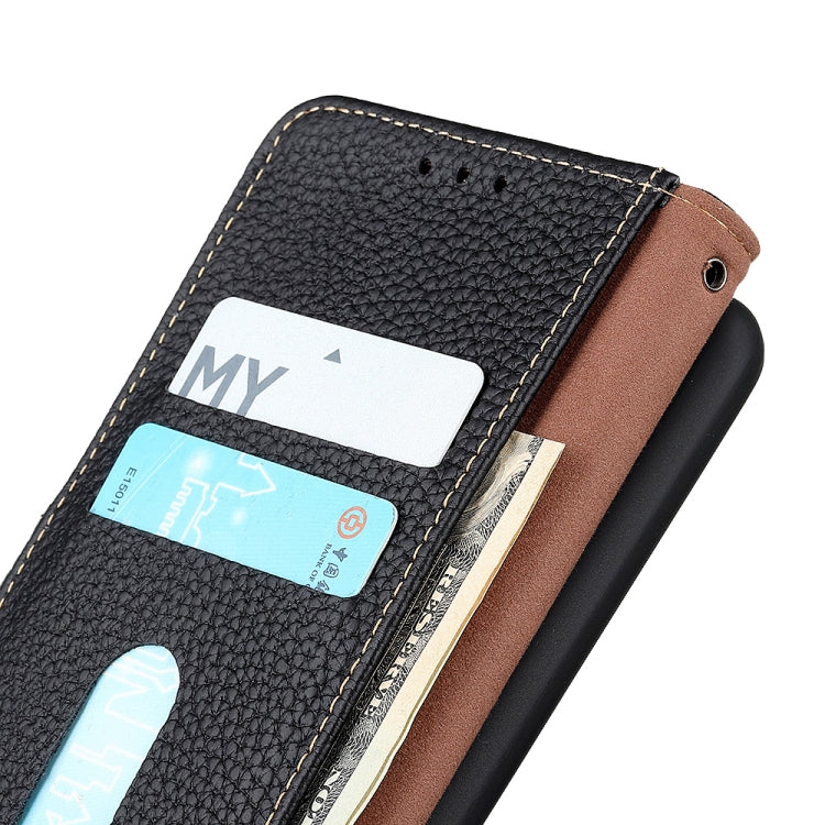 For Sony Xperia 1 IV KHAZNEH Litchi Genuine Leather Phone Case(Black) - Sony Cases by PMC TechLife | Online Shopping South Africa | PMC TechLife | Buy Now Pay Later Mobicred