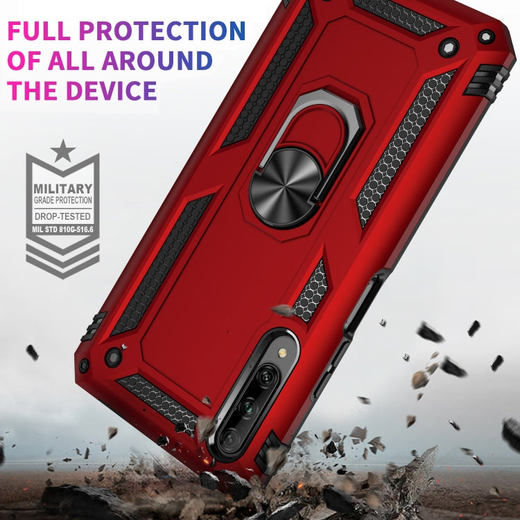 For Huawei Y9s Shockproof TPU + PC Protective Case with 360 Degree Rotating Holder(Blue) - free shipping - PMC TechLife - Order now!