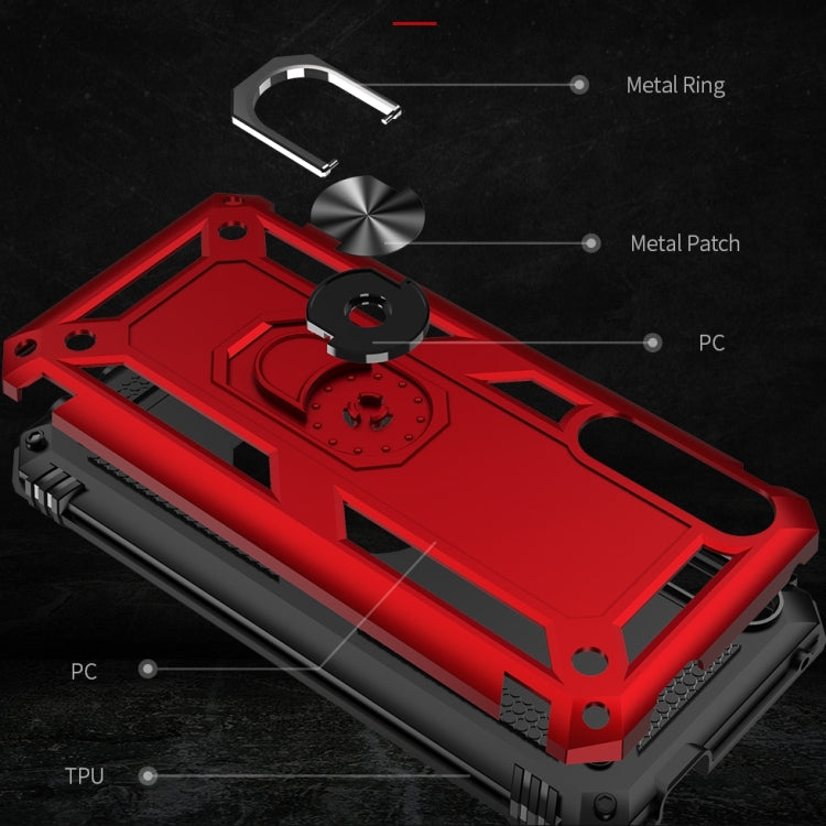 For Huawei Y9s Shockproof TPU + PC Protective Case with 360 Degree Rotating Holder(Blue) - free shipping - PMC TechLife - Order now!