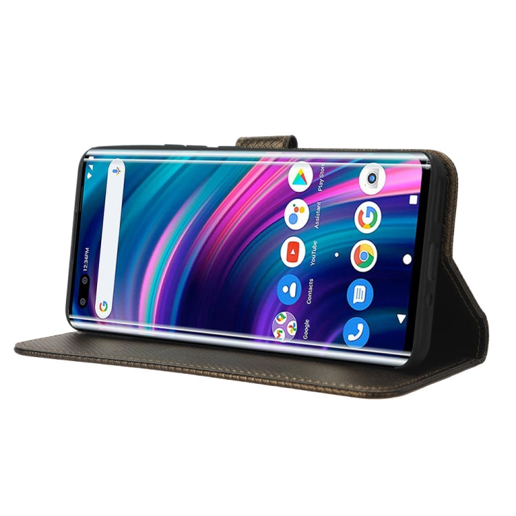 For BLU Bold N2 Diamond Texture Leather Phone Case(Brown) - More Brand by PMC TechLife | Online Shopping South Africa | PMC TechLife | Buy Now Pay Later Mobicred