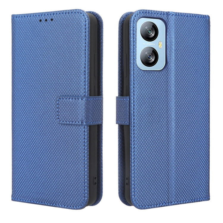 For Blackview A52 Diamond Texture Leather Phone Case(Blue) - More Brand by PMC Jewellery | Online Shopping South Africa | PMC Jewellery | Buy Now Pay Later Mobicred