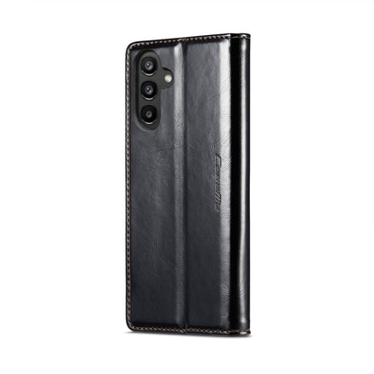 For Samsung Galaxy A34 5G CaseMe 003 Crazy Horse Texture Leather Phone Case(Black) - Galaxy Phone Cases by CaseMe | Online Shopping South Africa | PMC Jewellery | Buy Now Pay Later Mobicred