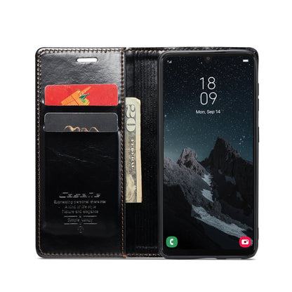 For Samsung Galaxy A34 5G CaseMe 003 Crazy Horse Texture Leather Phone Case(Black) - Galaxy Phone Cases by CaseMe | Online Shopping South Africa | PMC Jewellery | Buy Now Pay Later Mobicred