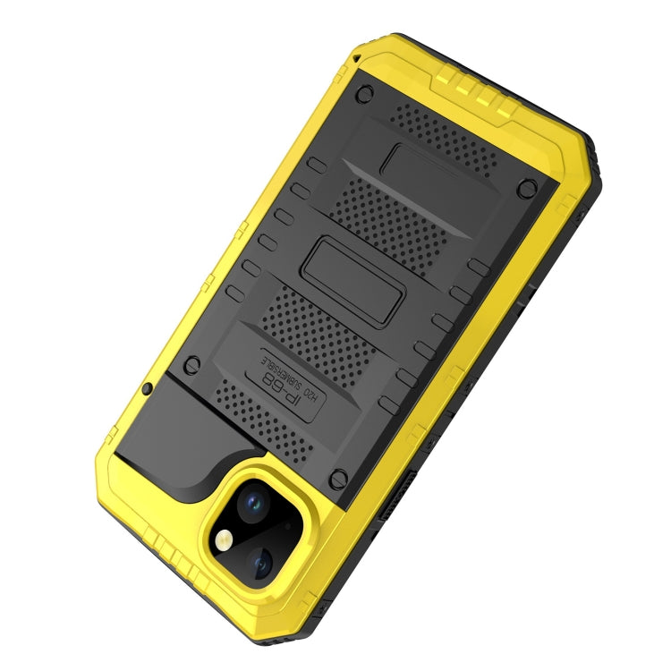 For iPhone 14 RedPepper Wolf 360 Full Body Rugged Waterproof Phone Case(Yellow) - free shipping - PMc TechLife - Order now!