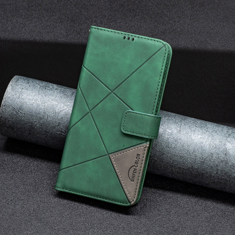 For Xiaomi Redmi K70 / K70 Pro Magnetic Buckle Rhombus Texture Leather Phone Case(Green) - K70 Pro Cases by PMC Jewellery | Online Shopping South Africa | PMC Jewellery | Buy Now Pay Later Mobicred