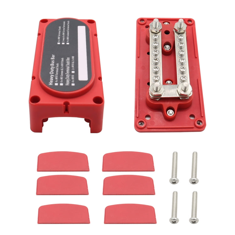 CP-3087-02 100A 48V 12-way M6 Terminal Busbar(Red) - Booster Cable & Clip by PMC Jewellery | Online Shopping South Africa | PMC Jewellery | Buy Now Pay Later Mobicred