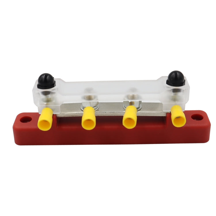CP-3118 150A 12-48V RV Yacht Single-row 2-way Busbar with 4pcs Terminals(Red) - Booster Cable & Clip by PMC TechLife | Online Shopping South Africa | PMC TechLife | Buy Now Pay Later Mobicred