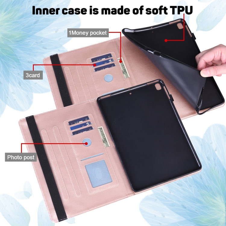 For Lenovo Tab P11 Pro Gen 2 Peacock Embossed Pattern Leather Tablet Case(Rose Gold) - Lenovo by PMC TechLife | Online Shopping South Africa | PMC TechLife | Buy Now Pay Later Mobicred