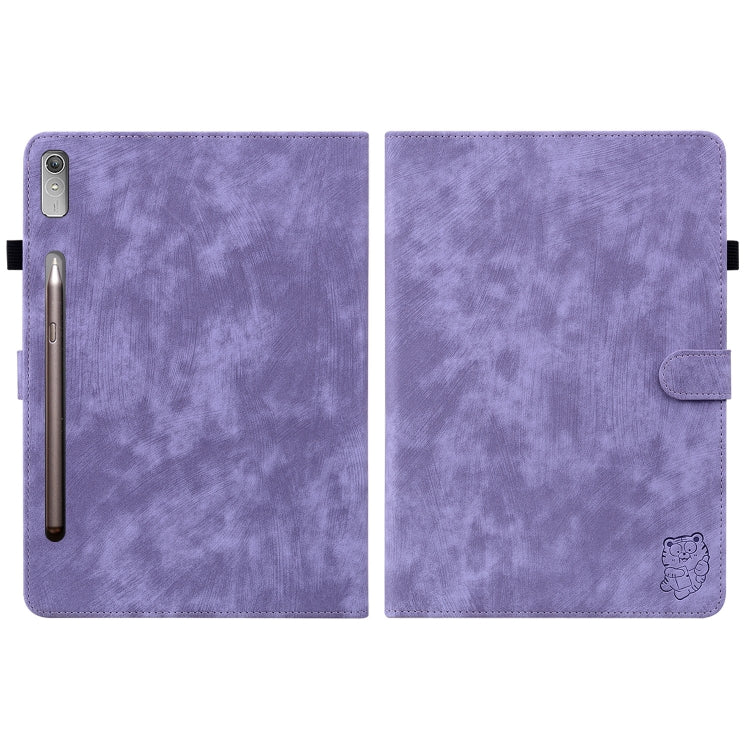 For Lenovo Tab P11 Pro Gen 2 11.2 Tiger Pattern Flip Leather Tablet Case(Purple) - free shipping - PMC TechLife - Order now!