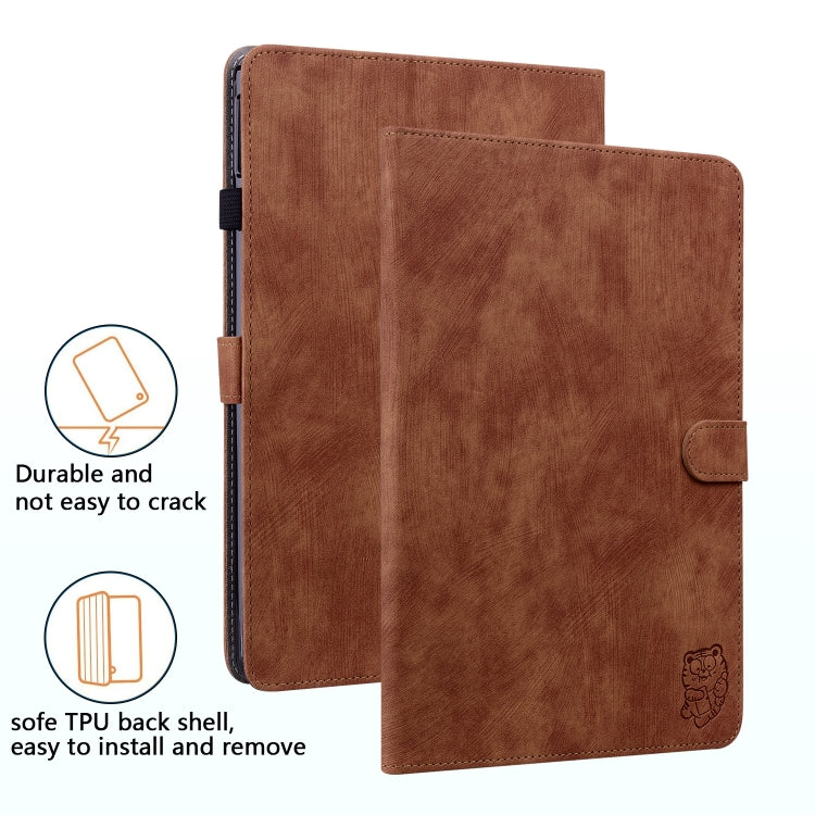 For Honor Pad V8 Pro Tiger Pattern Flip Leather Tablet Case(Brown) - free shipping - PMC TechLife - Order now!