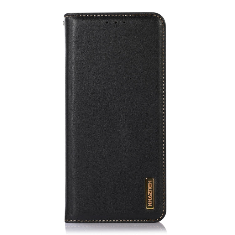 For Honor X5 KHAZNEH Nappa Top Layer Cowhide Leather Phone Case(Black) - Honor Cases by PMC TechLife | Online Shopping South Africa | PMC TechLife | Buy Now Pay Later Mobicred