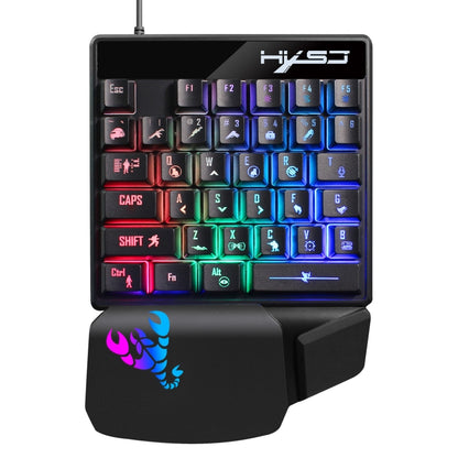 HXSJ V400 35 Keys One-Hand RGB Backlit Wired Gaming Keyboard - Wired Keyboard by HXSJ | Online Shopping South Africa | PMC Jewellery