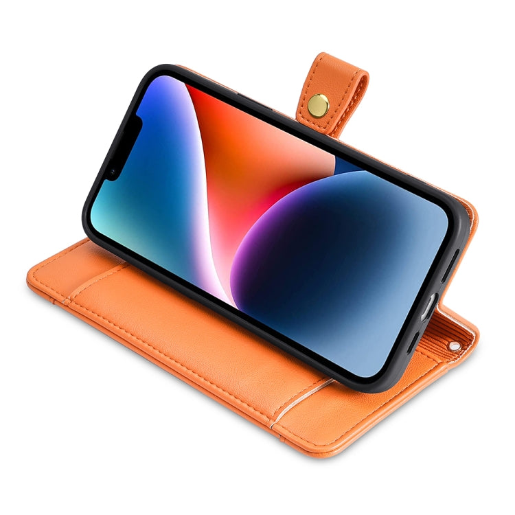 For Honor X7A Sheep Texture Cross-body Zipper Wallet Leather Phone Case(Orange) - Honor Cases by PMC TechLife | Online Shopping South Africa | PMC TechLife | Buy Now Pay Later Mobicred