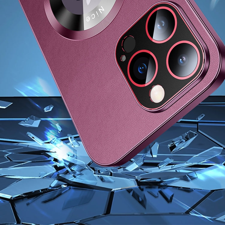 For iPhone 14 Pro Max R-JUST RH05 Magnetic Leather Metal Phone Case(Blue) - iPhone 14 Pro Max Cases by R-JUST | Online Shopping South Africa | PMC TechLife | Buy Now Pay Later Mobicred