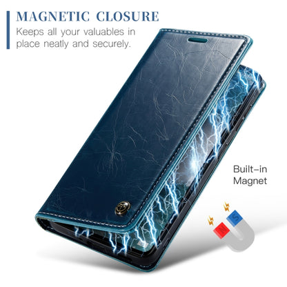 For Xiaomi Redmi Note 12 Pro 5G / Poco X5 Pro CaseMe 003 Crazy Horse Texture Leather Phone Case(Blue) - Xiaomi Cases by CaseMe | Online Shopping South Africa | PMC Jewellery | Buy Now Pay Later Mobicred