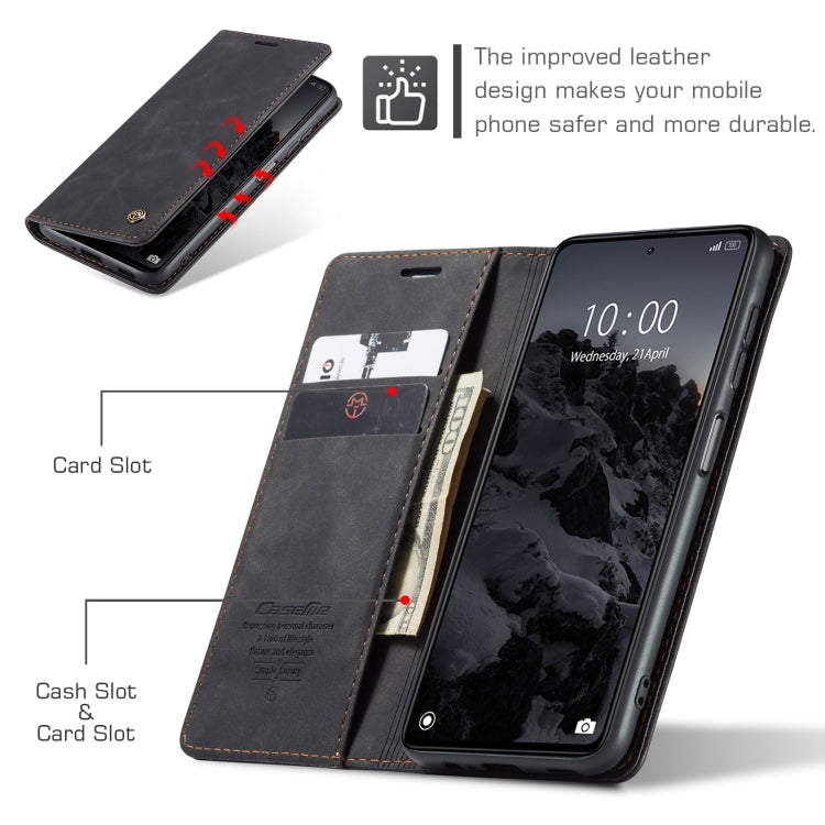 For Xiaomi Redmi Note 12 5G / Poco X5 CaseMe 013 Multifunctional Horizontal Flip Leather Phone Case(Black) - Xiaomi Cases by CaseMe | Online Shopping South Africa | PMC Jewellery | Buy Now Pay Later Mobicred