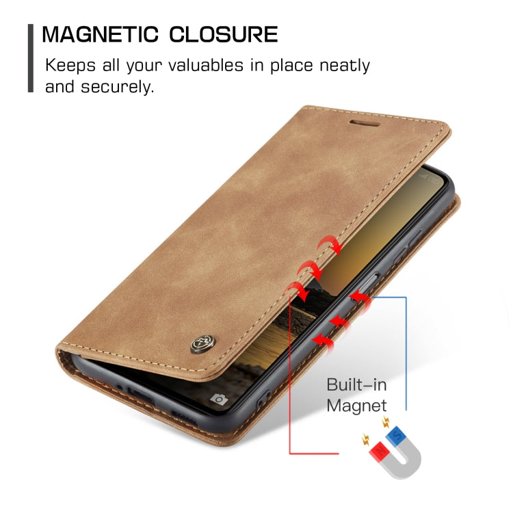 For Xiaomi Redmi Note 12 Pro+ 5G CaseMe 013 Multifunctional Horizontal Flip Leather Phone Case(Brown) - Xiaomi Cases by CaseMe | Online Shopping South Africa | PMC Jewellery | Buy Now Pay Later Mobicred