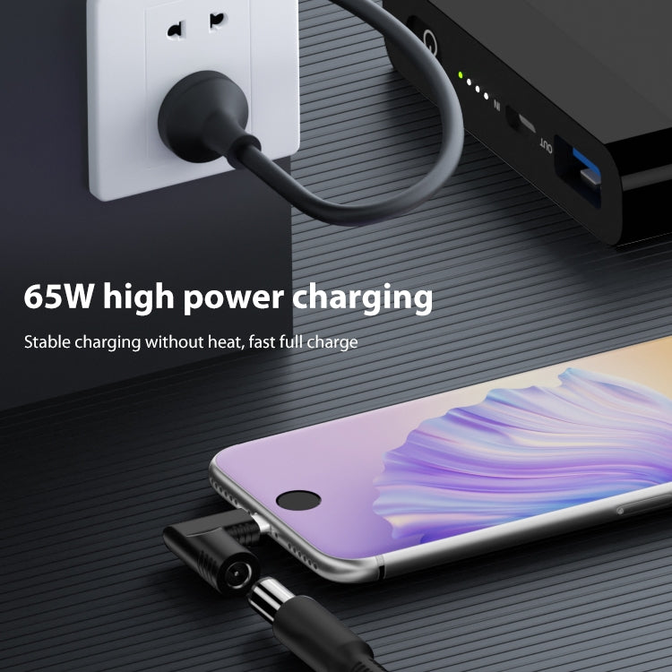 7.9x0.9mm 65W DC Input to USB-C / Type-C PD Power Adapter - Cable & Adapters by PMC TechLife | Online Shopping South Africa | PMC TechLife