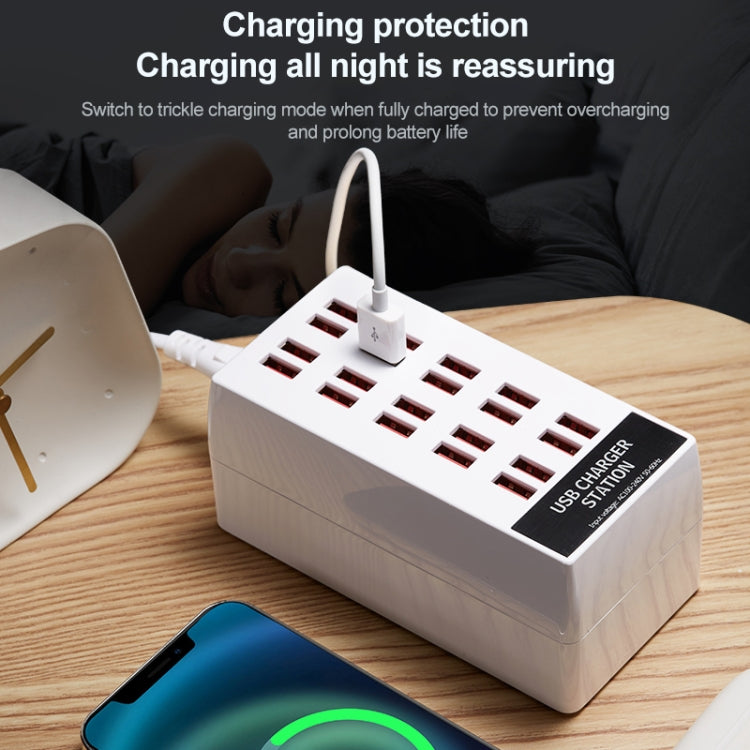 820 20-Ports Desktop USB Charger Station HUB(UK) - Multifunction Charger by PMC Jewellery | Online Shopping South Africa | PMC Jewellery | Buy Now Pay Later Mobicred