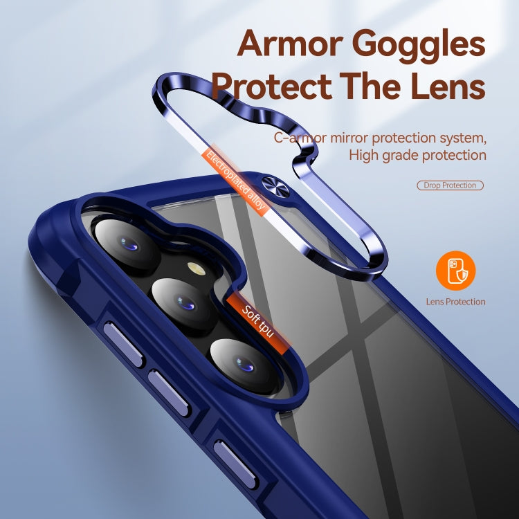 For Samsung Galaxy S24+ 5G TPU + PC Lens Protection Phone Case(Blue) - Galaxy S24+ 5G Cases by PMC TechLife | Online Shopping South Africa | PMC TechLife