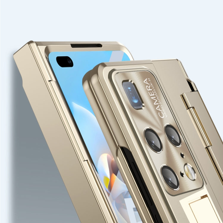For Huawei Mate X2 Integrated Folding Hinge Phone Case with Stylus(Blue) - Huawei Cases by PMC TechLife | Online Shopping South Africa | PMC TechLife | Buy Now Pay Later Mobicred