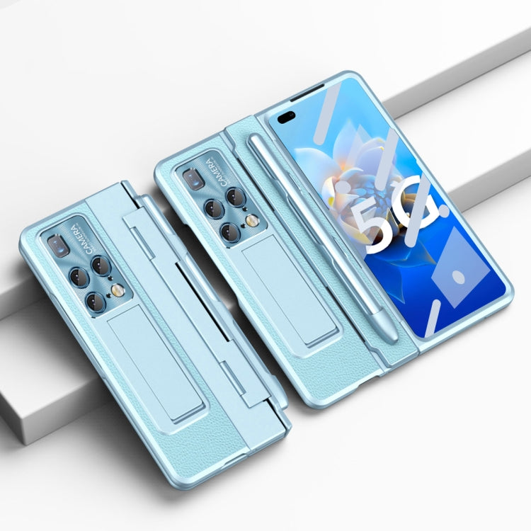 For Huawei Mate X2 Integrated Full Coverage Hinge Phone Case with Stylus(Blue) - Huawei Cases by PMC TechLife | Online Shopping South Africa | PMC TechLife | Buy Now Pay Later Mobicred