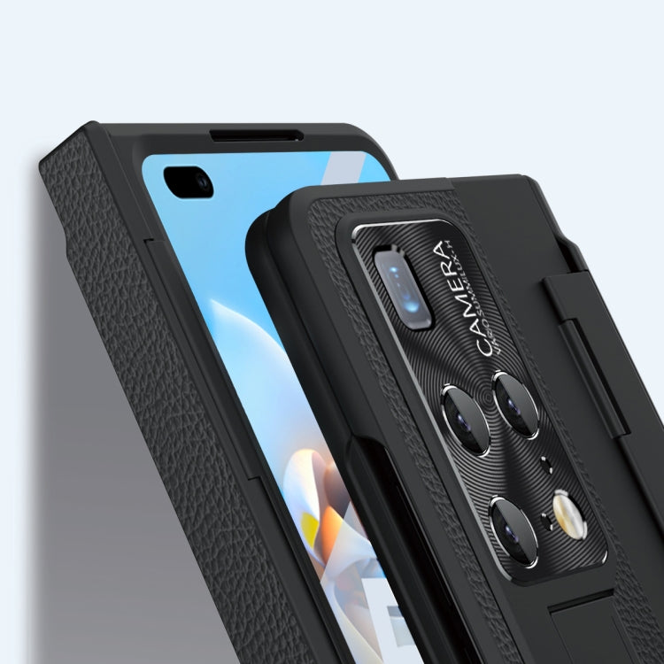 For Huawei Mate X2 Integrated Full Coverage Hinge Phone Case with Stylus(Gold+Pink) - Huawei Cases by PMC TechLife | Online Shopping South Africa | PMC TechLife | Buy Now Pay Later Mobicred