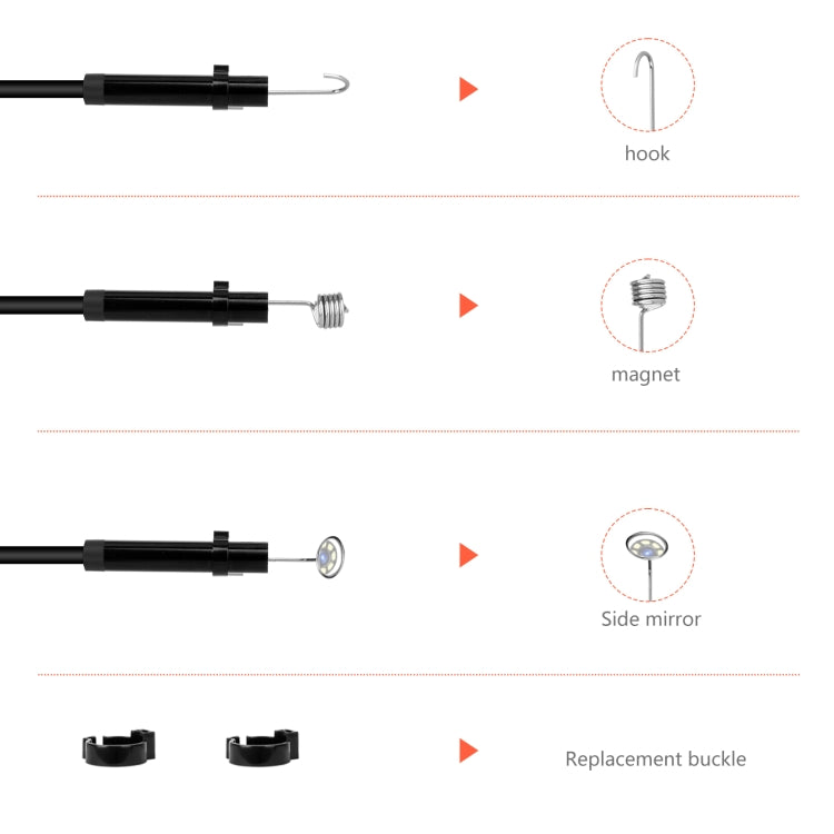 P130 11mm 4.3 inch Single Camera with Screen Endoscope, Length:5m -  by PMC TechLife | Online Shopping South Africa | PMC TechLife | Buy Now Pay Later Mobicred