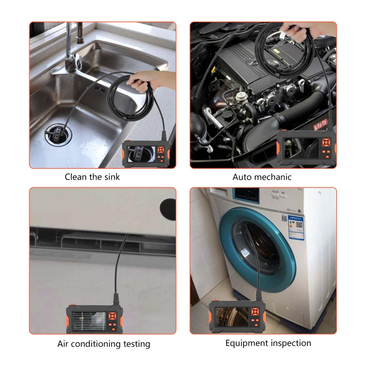 P130 14mm 4.3 inch Single Camera with Screen Endoscope, Length:10m - free shipping - PMC TechLife - Order now!
