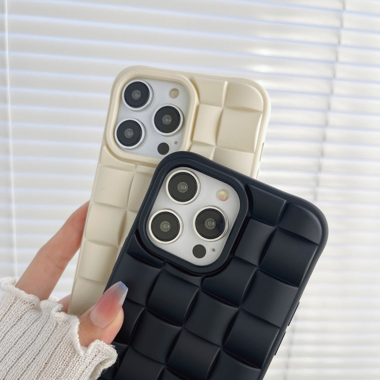 For iPhone 13 Pro Max 3D Cube Weave Texture Skin Feel Phone Case(Green) - iPhone 13 Pro Max Cases by PMC TechLife | Online Shopping South Africa | PMC TechLife | Buy Now Pay Later Mobicred