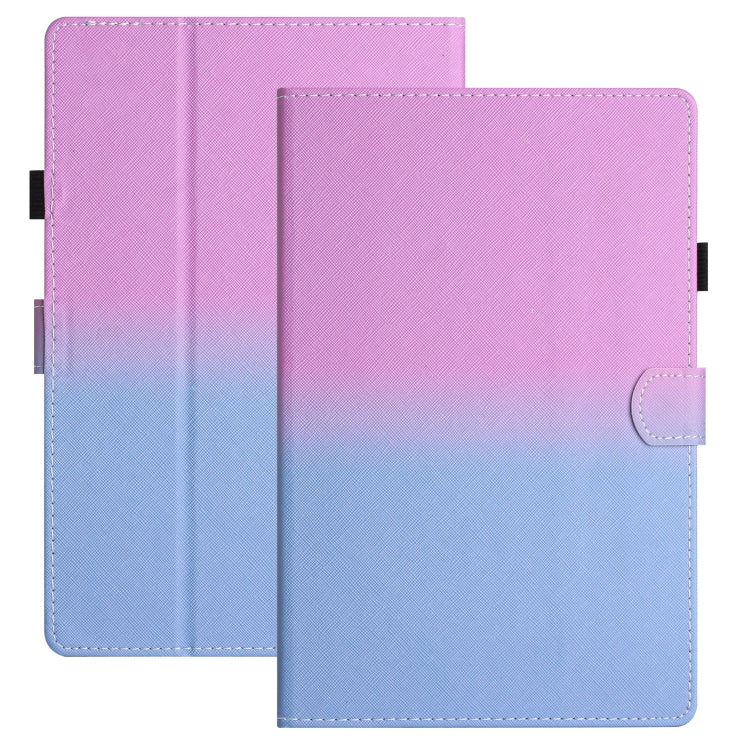 For 10 inch Universal Stitching Gradient Leather Tablet Case(Purple Blue) - 10 - 11 inch by PMC TechLife | Online Shopping South Africa | PMC TechLife | Buy Now Pay Later Mobicred