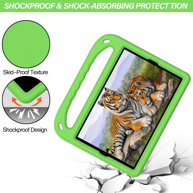For Lenovo Tab K10 Handle EVA Shockproof Tablet Case with Holder(Green) - Lenovo by PMC TechLife | Online Shopping South Africa | PMC TechLife | Buy Now Pay Later Mobicred