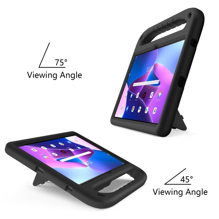For Lenovo Tab M10 Plus 10.6 3rd Gen 2022 Handle EVA Shockproof Tablet Case with Holder(Black) - Lenovo by PMC TechLife | Online Shopping South Africa | PMC TechLife | Buy Now Pay Later Mobicred