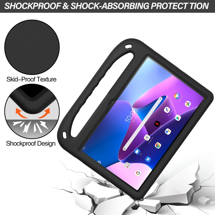 For Lenovo Tab M10 Plus 10.6 3rd Gen 2022 Handle EVA Shockproof Tablet Case with Holder(Black) - Lenovo by PMC TechLife | Online Shopping South Africa | PMC TechLife | Buy Now Pay Later Mobicred